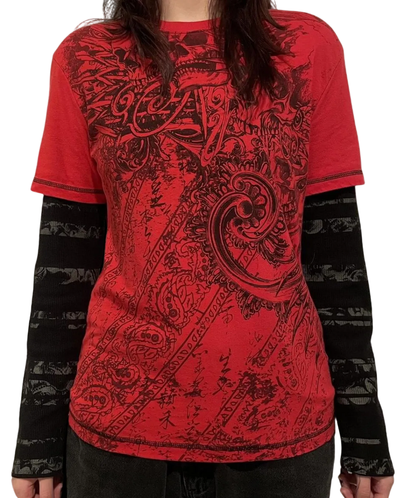 'DEAD RED' LONGSLEEVE