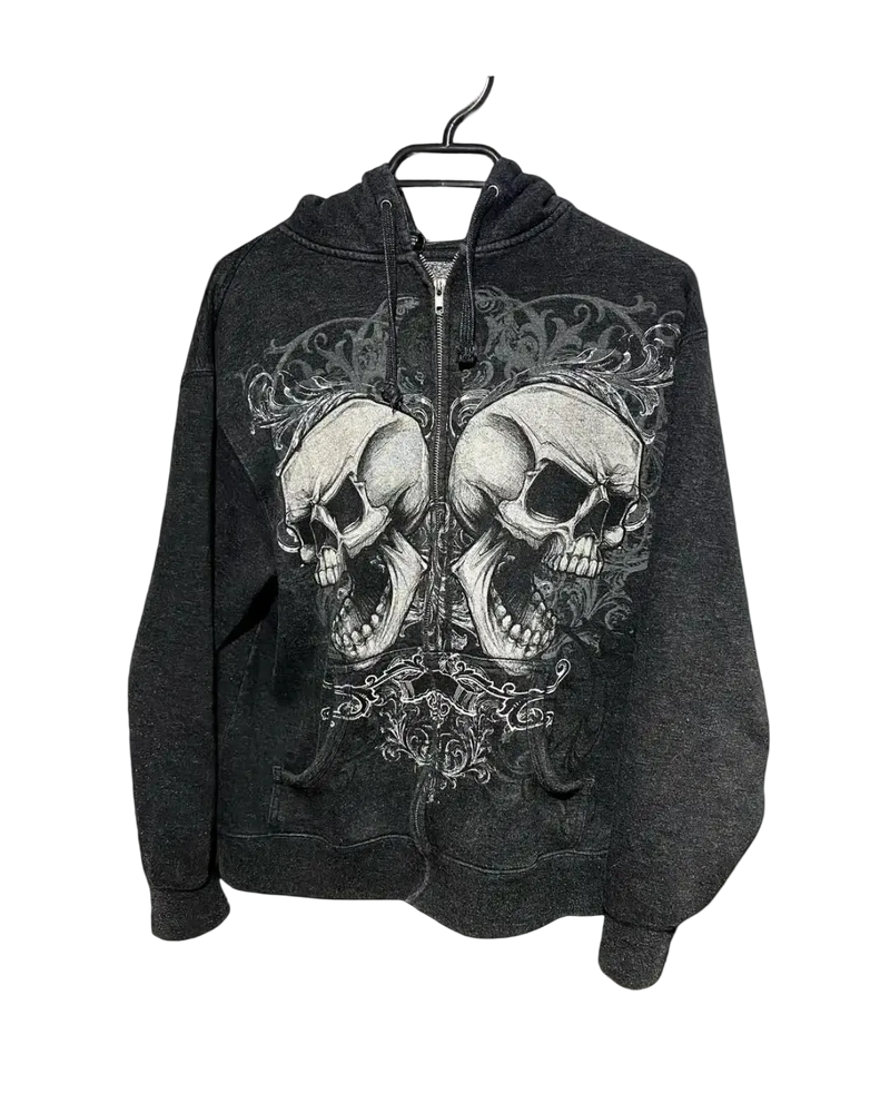 'TWIN SKULLS' ZIPUP