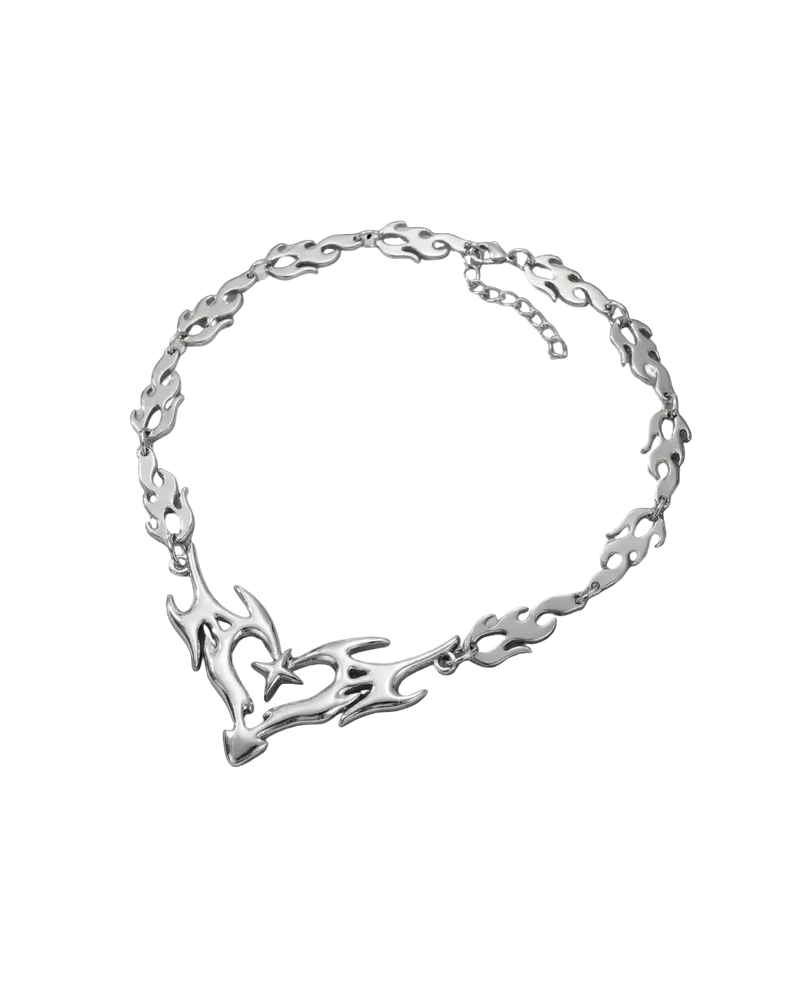 'HEART ON FIRE' NECKLACE