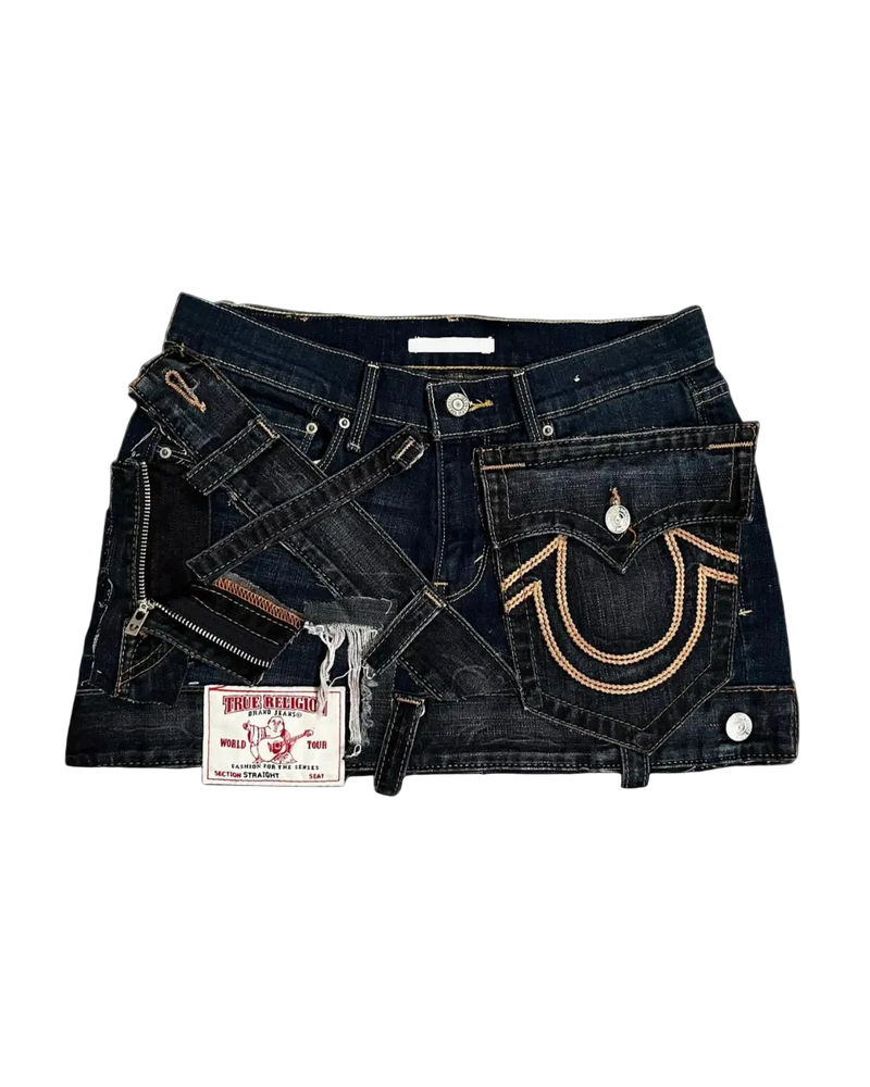 'OUTLAW' DENIM SKIRT