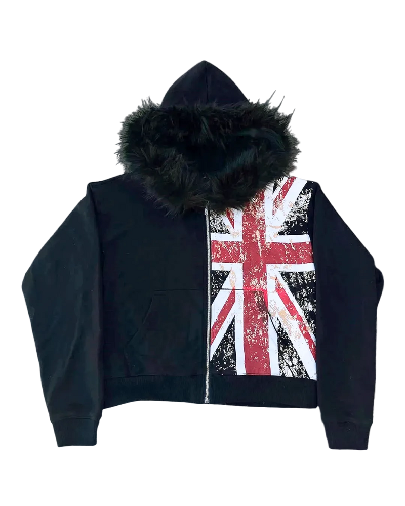 'UNION' FUR HOODIE