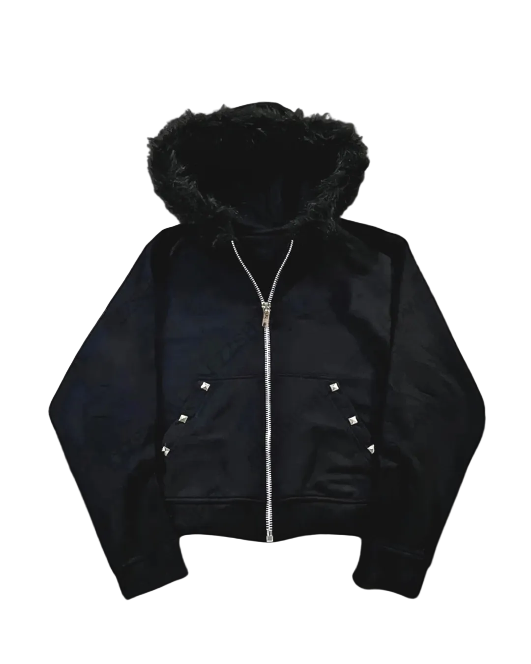 'VEILED' FUR HOODIE