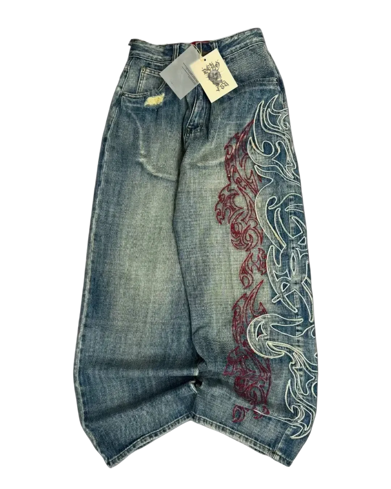 'ETCHED' JEANS